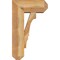 Ekena Millwork Balboa Craftsman Rough Sawn Bracket w/ Offset Brace, Western Red Cedar, 8"W x 18"D x 30"H BKT0806X18X30BOA04RWR - alternate 4